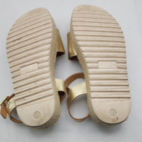 Art Class Girls Gold Platform Strappy Sandals Size Youth 3 - Picture 7 of 7